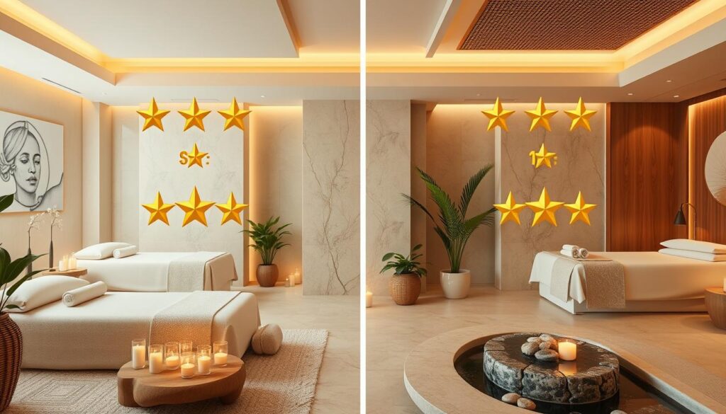 השוואת דירוגי ספא השוואת דירוגי ספא